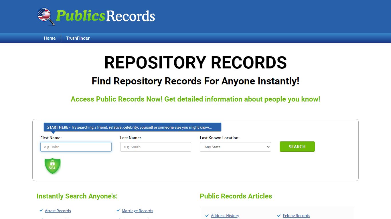 Find Repository Records For Anyone